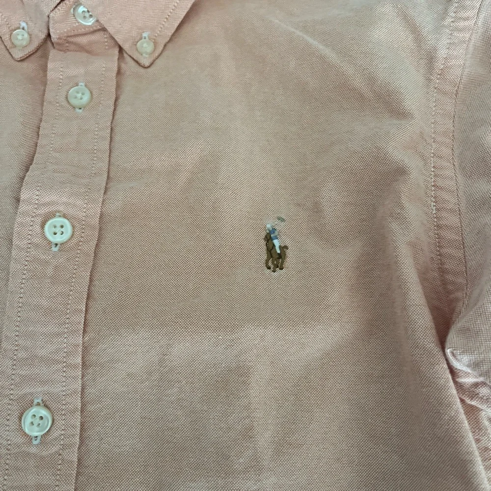 Ralph Lauren Boy’s Oxford Light Peach Button-Down Shirt Size 14